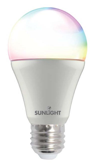 SUNLIGHT LED 9W ΕΞΥΠΝΟΣ ΛΑΜΠΤΗΡΑΣ A60 E27 ΠΟΛΥΧΡΩΜΟΣ WIFI TUYA APP