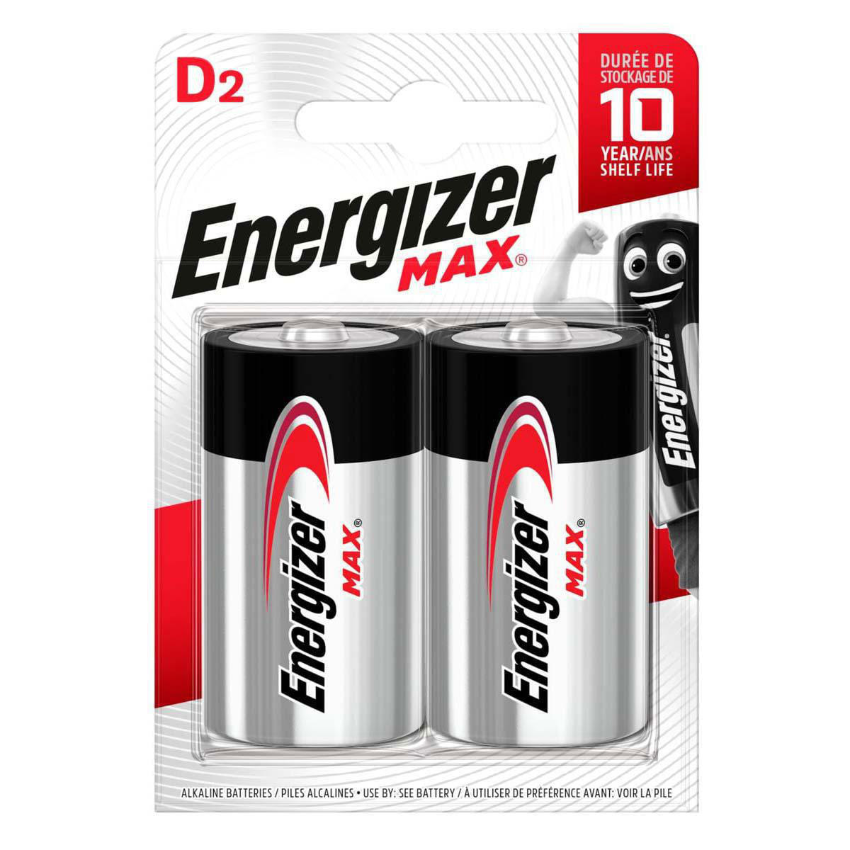 ENERGIZER MAX ΜΠΑΤΑΡΙΕΣ D 2 ΤΕΜ