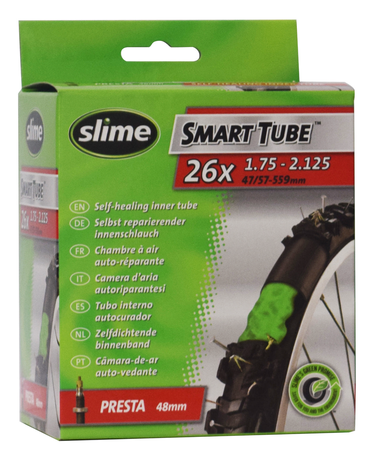 SLIME SMART TUBE PRESTA 26x1.75-2.125''