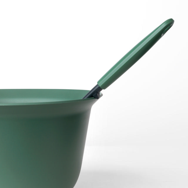 BRABANTIA WHISK PLUS DRAINING SPOON, TASTY+ - FIR GREEN