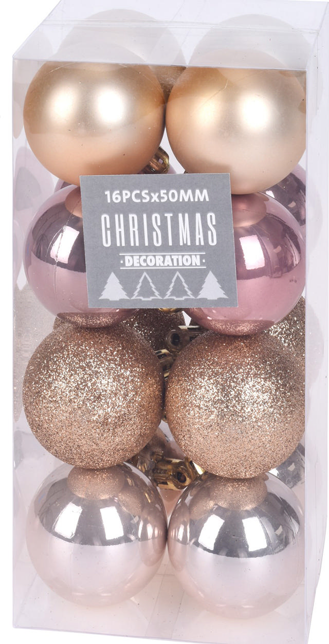 CHRISTMAS BALL 5CM - 16PCS