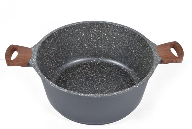 ESTIA STONE CASSEROLE WITH LID 24CM