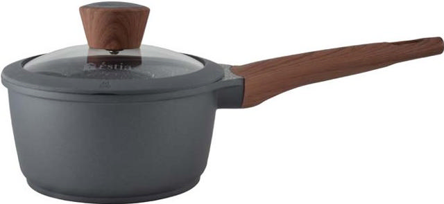 ESTIA STONE MILK PAN WITH LID 16CM