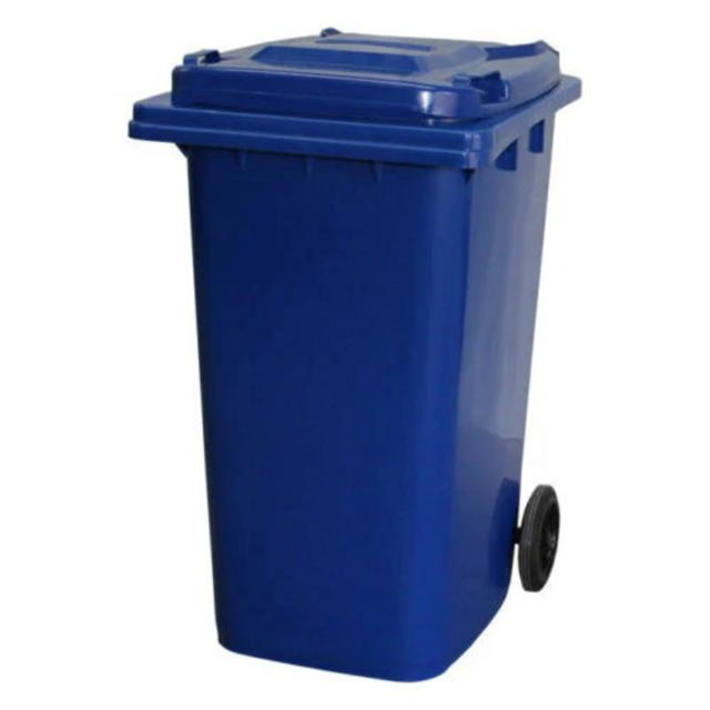 BIDONE BIN WITH WHEELS 60L - BLUE