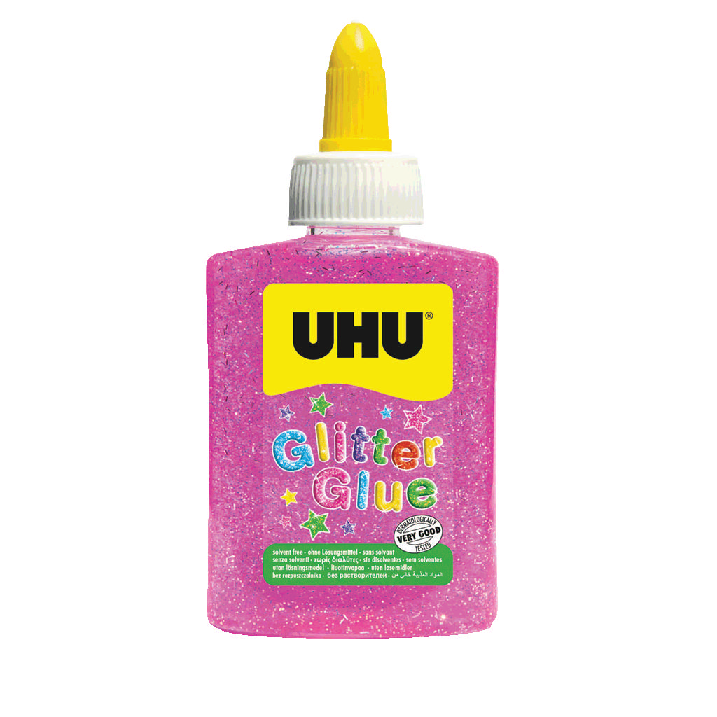 UHU GLITTER GLUE PINK 88,5ML