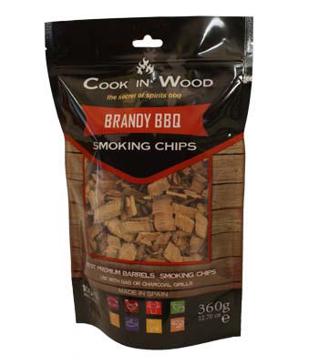 COOK IN WOOD SMOKING CHIPS BRANDY 360GR