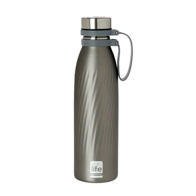 ECOLIFE ΜΠΟΥΚΑΛΙ ΘΕΡΜΟΣ 500ML ΓΚΡΙ