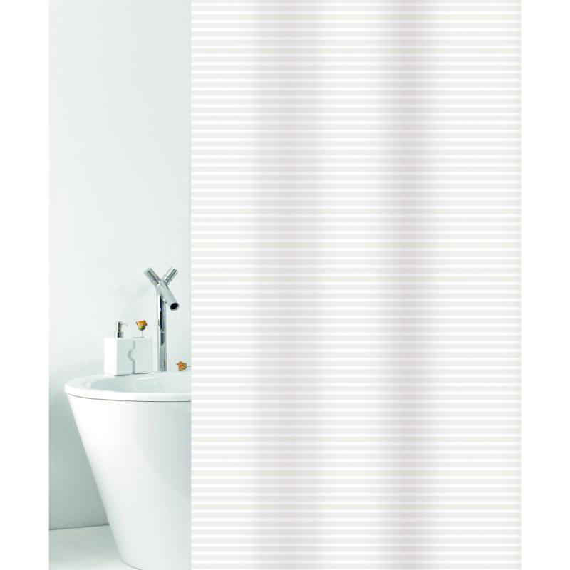 SHOWER CURTAIN TEXTILE VERGA BIANCO