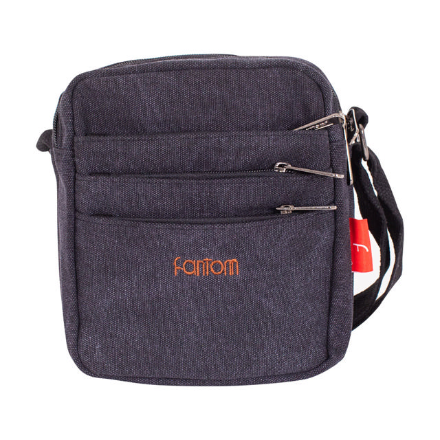 FANTOM MEN SHOULDER BAG MEDIUM WITH ZIPS