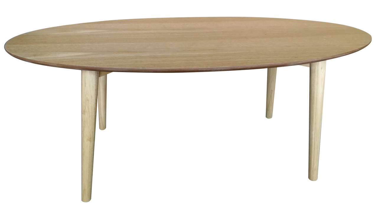 OVAL TABLE OAK VENEER