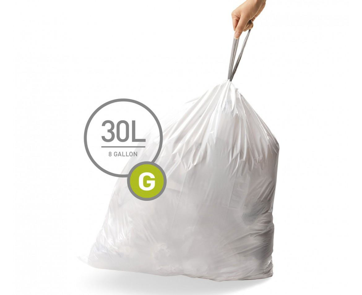 SIMPLEHUMAN BIN BAG LINER G 30L 20PCS