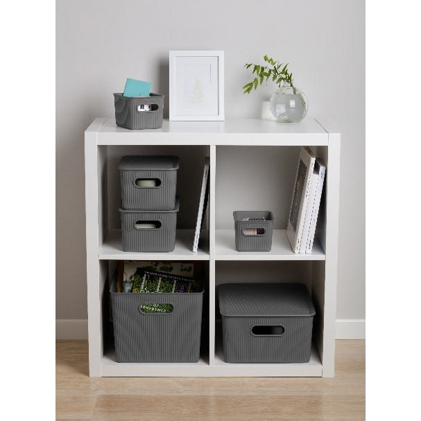 TATAY STORAGE BASKET 38.5X29.4X23CM 22L GREY