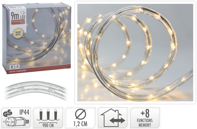 ROPE LIGHT LED 9MTR WARM WHITE