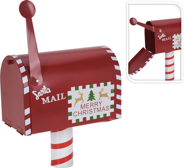 FAMILY TIME (THEMA) MAILBOX RED 26CM