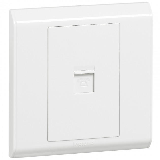 LEGRAND 617696 BELANKO SWITCH 1 GANG TELEPHONE SOCKET