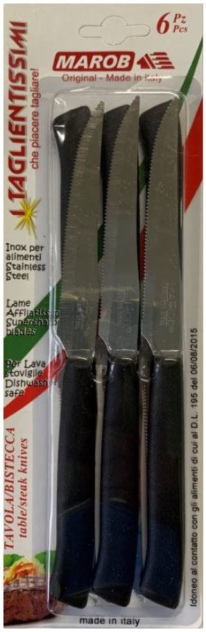 MAROB KNIVE 11'' 6PCS BLACK