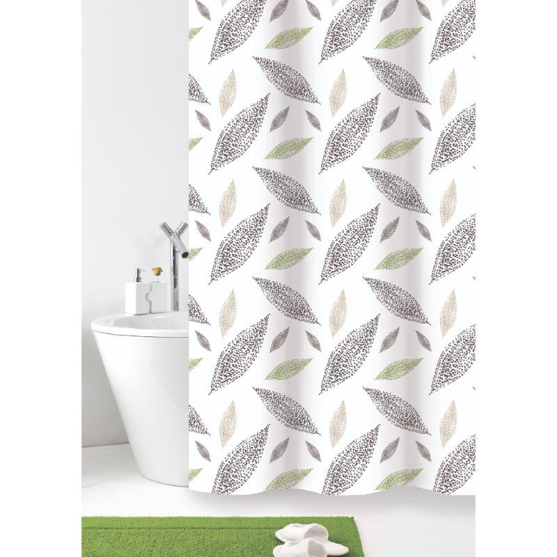 TEXTILE SHOWER CURTAIN FOGLIA MULTI