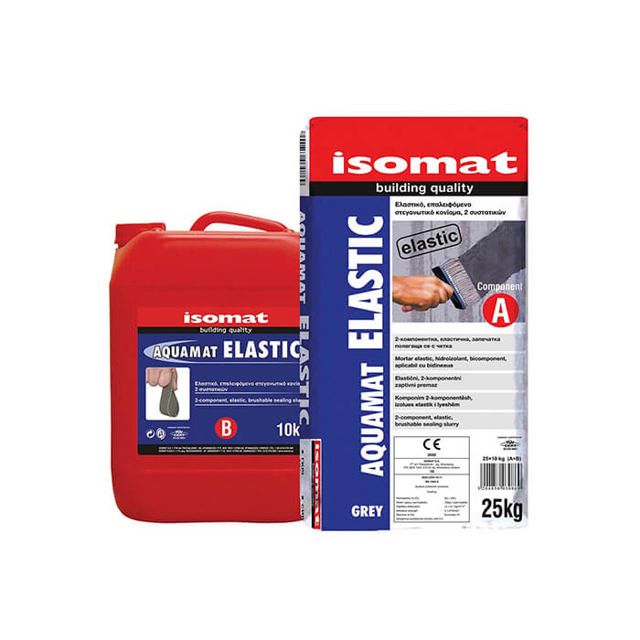 ISOMAT AQUAMAT-ELASTIC PART-A ΛΕΥΚΟ ΕΠΑΛΕΙΦΟΜΕΝΟ ΣΤΕΓΑΝΩΤΙΚΟ ΚΟΝΙΑΜΑ 25KG