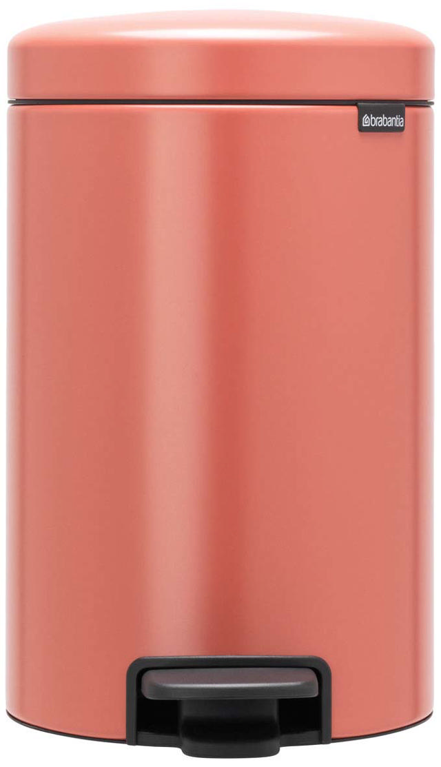 BRABANTIA NEW ICON PEDAL BIN 12L TERRACOTTA PINK