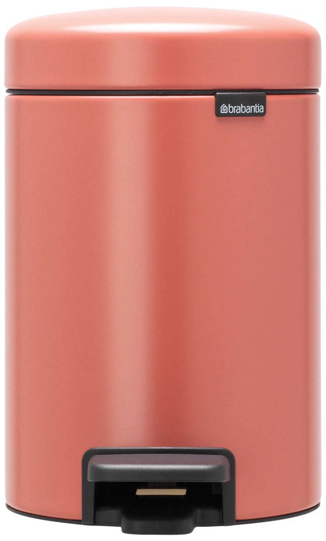 BRABANTIA NEW ICON PEDAL BIN 3L TERRACOTTA PINK