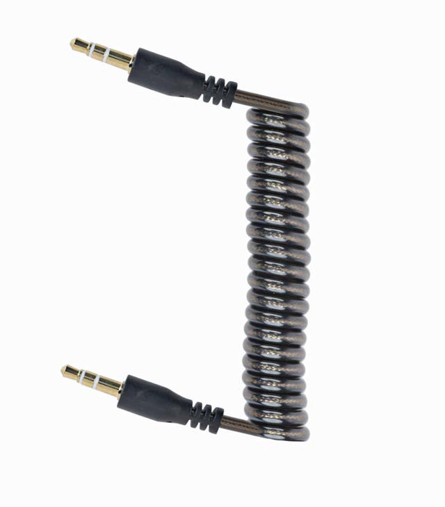 CABLEXPERT3.5MM SPIRAL AUDIO CABLE1,8