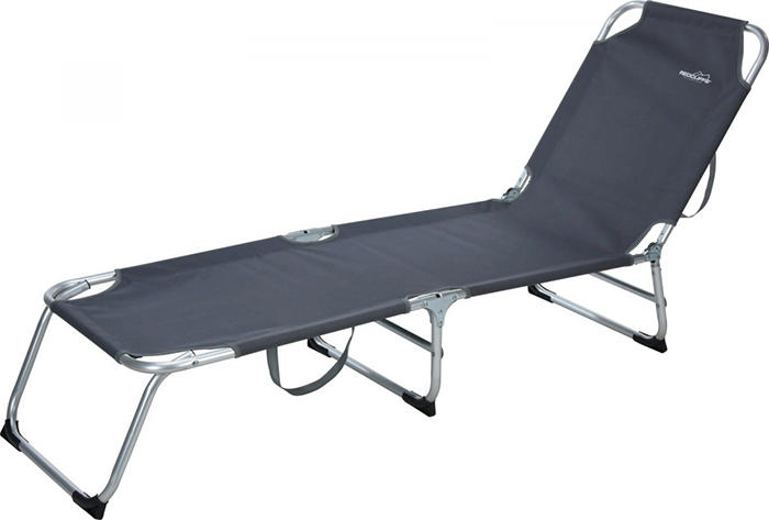 CAMPING BED DARK GREY 187X53X27CM