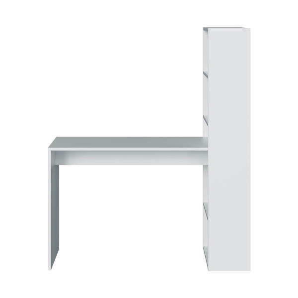 FORES DUPLO DESK WITH BOOKCASE - WHITE