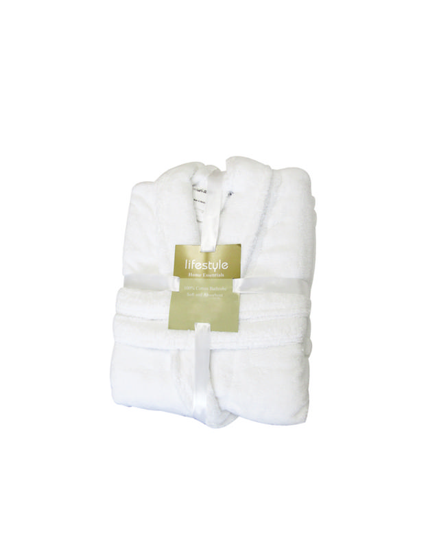 BATHROBE WHITE LARGE