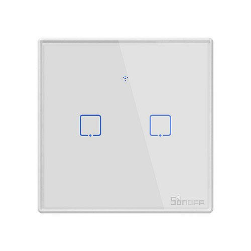 SONOFF T2 UK 2C WIFI SMART WALL TOUCH SWITCH WHITE