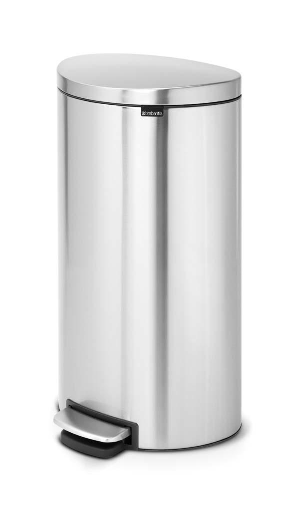 BRABANTIA PEDAL BIN 30L MATT STEEL