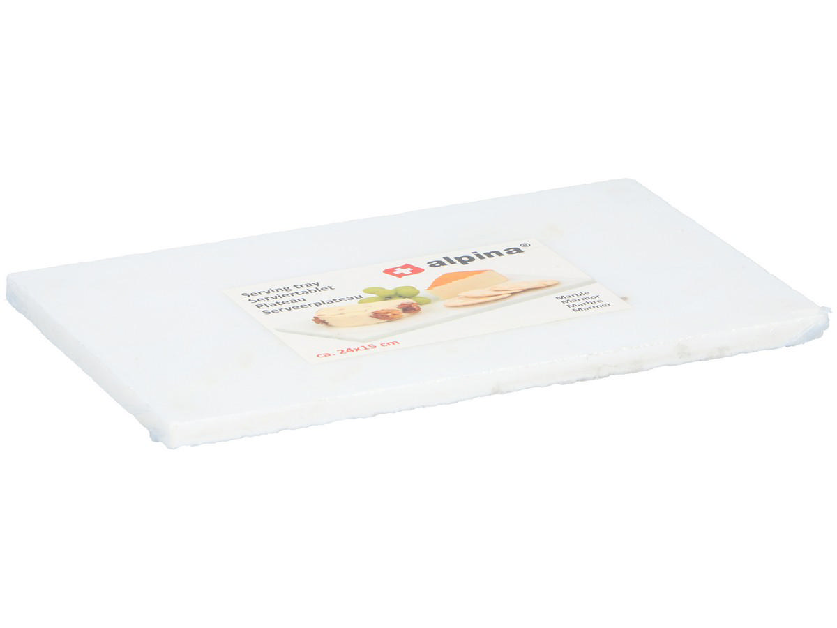 ALPINA SERVING TRAY MARBLE 24X15CM