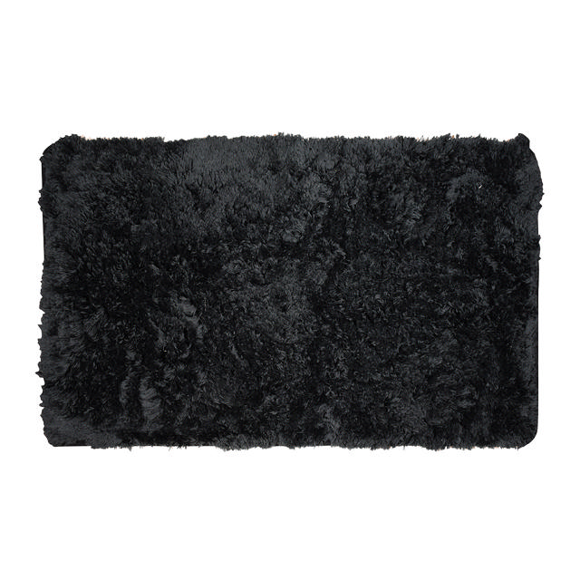 ESTIA FLUFFY BATH MAT 80X50CM BLACK