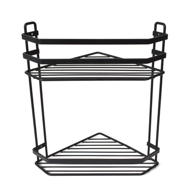 SHOWER CORNER RACK' 2T BLACK