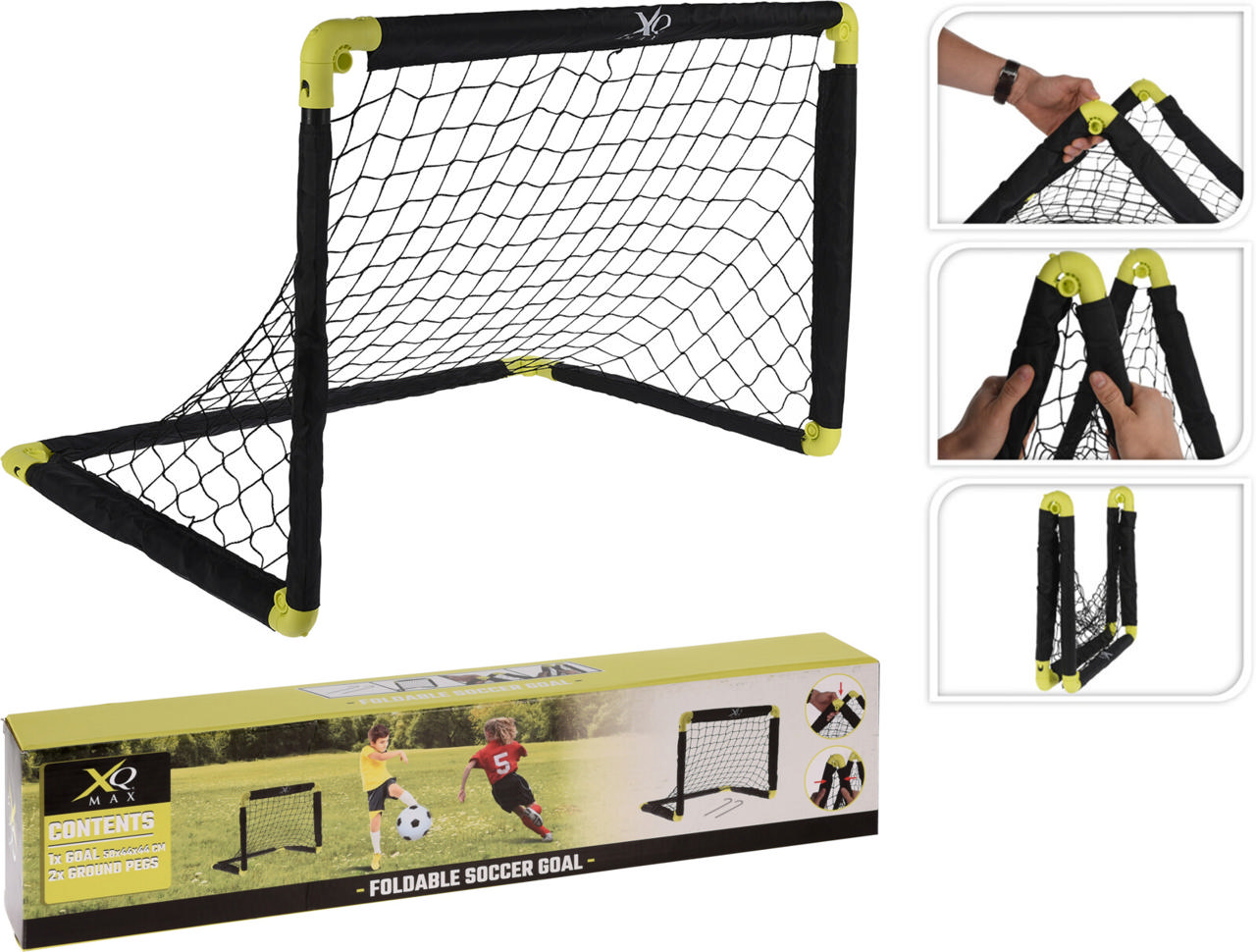 XQ MAX SOCCER GOAL FOLDABLE LARGE 90X59X61CM