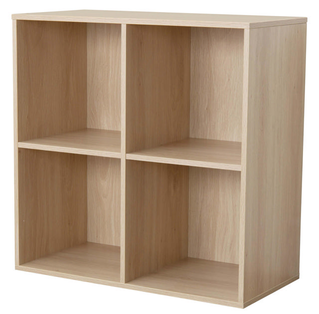 KODU 2 TIER BOOKCASE - OAK