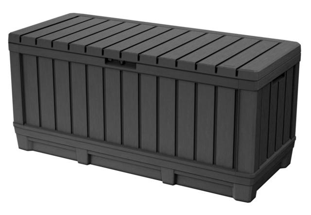 KETER KENTWOOD CUSHION BOX 128X53.6X59CM 350L BLACK