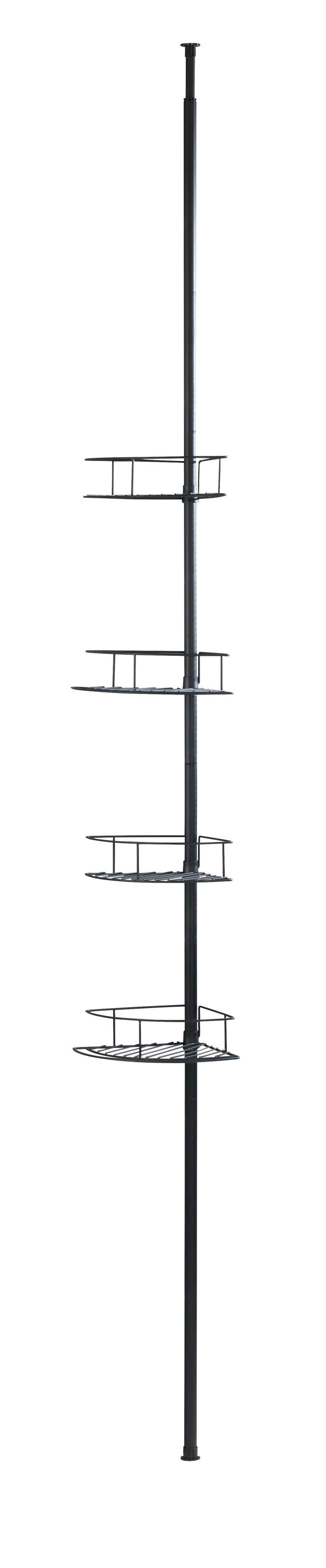 WENKO TELESCOPIC CORNER SHELF DOLCEDO 31X65-275X23CM BLACK