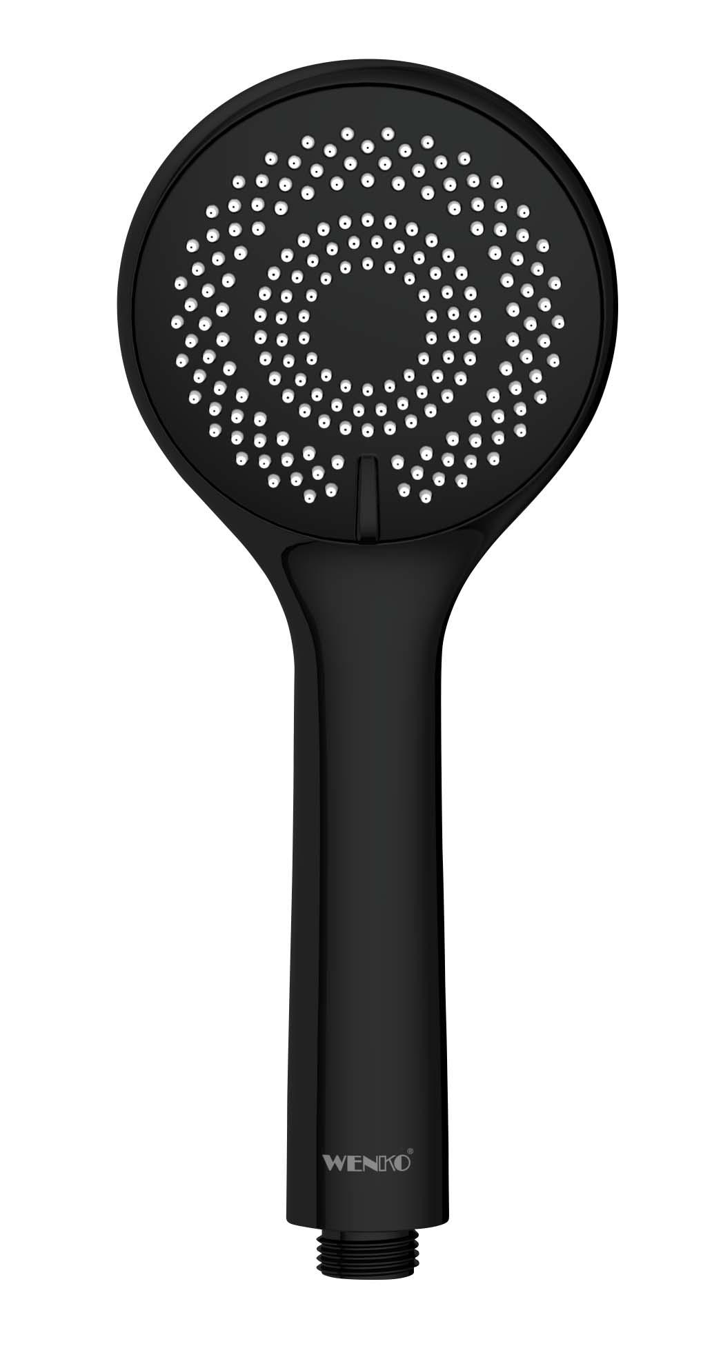 WENKO SHOWER HEAD 3F BLACK