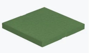 FIRST PLAST PVC LIGHT COVER 30X30CM GREEN