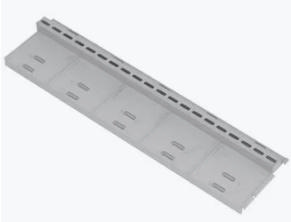 FIRST PLAST PVC SLOT GREY 13X50CM 20 GREY