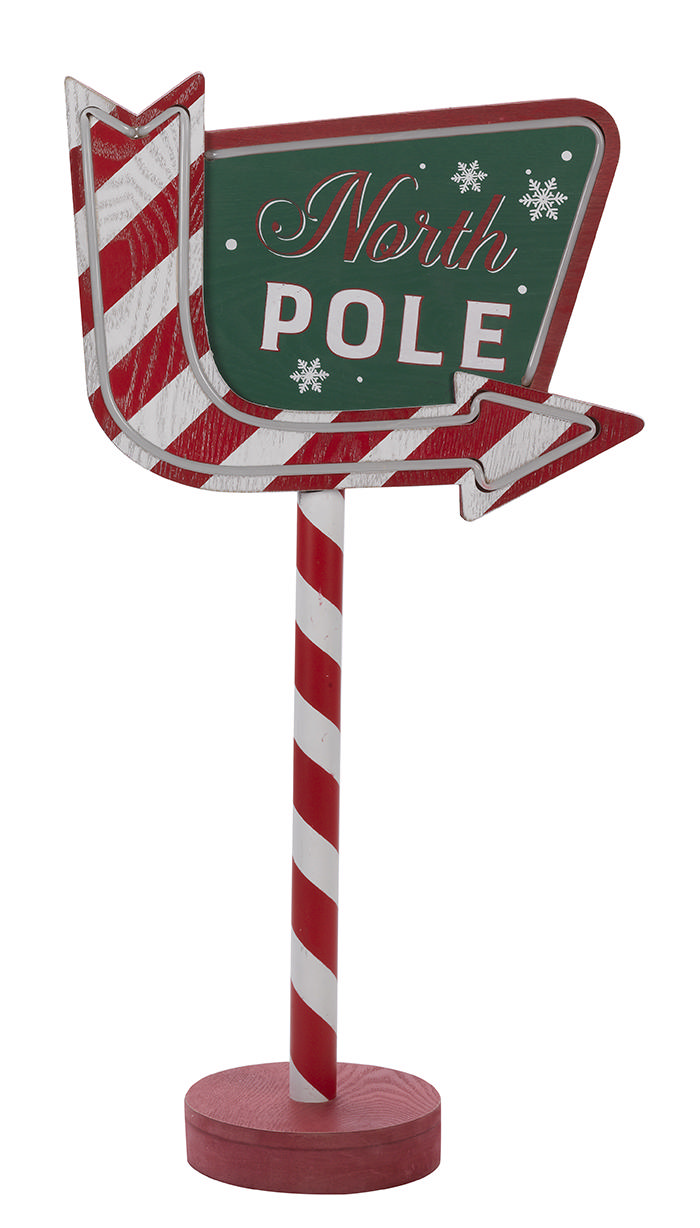 THREE KINGS NORTH POLE THIS WAY!