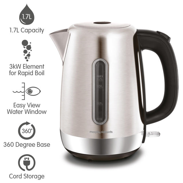 MORPHY RICHARDS 102786 ΒΡΑΣΤΗΡΑΣ 3000W 1.7L STAINLESS STEEL