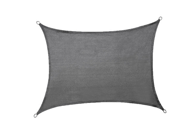 SHADE SAIL SQUARE 3.6X3.6M HDPE ANTHRACITE 180GR/m2