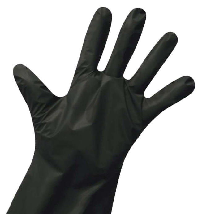 ZAP TPE DISPOSABLE GLOVES BLACK MEDIUM 100PCS