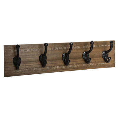 5FIVE HANGER MDF 5 HOOKS 50X8.5XH14CM