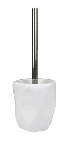 TOILET BRUSH POLYGON WHITE