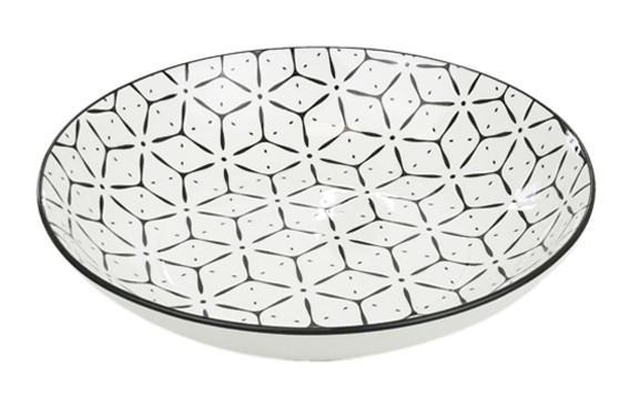 LIFESTYLE SOUP PLATE 21CM DT BLACK