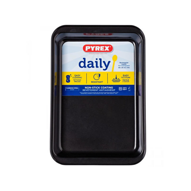 PYREX DAILY RECTANGULAR PAN 38X26CM - 4.6LTR