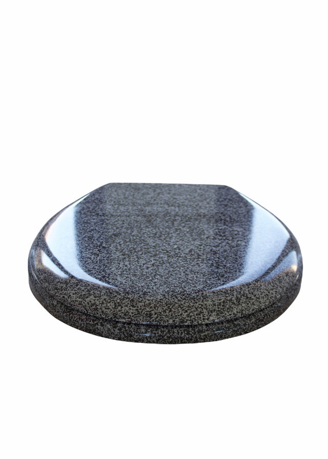 IO BAGNO TOILET SEAT MARBLE BLACK DUROPLAST