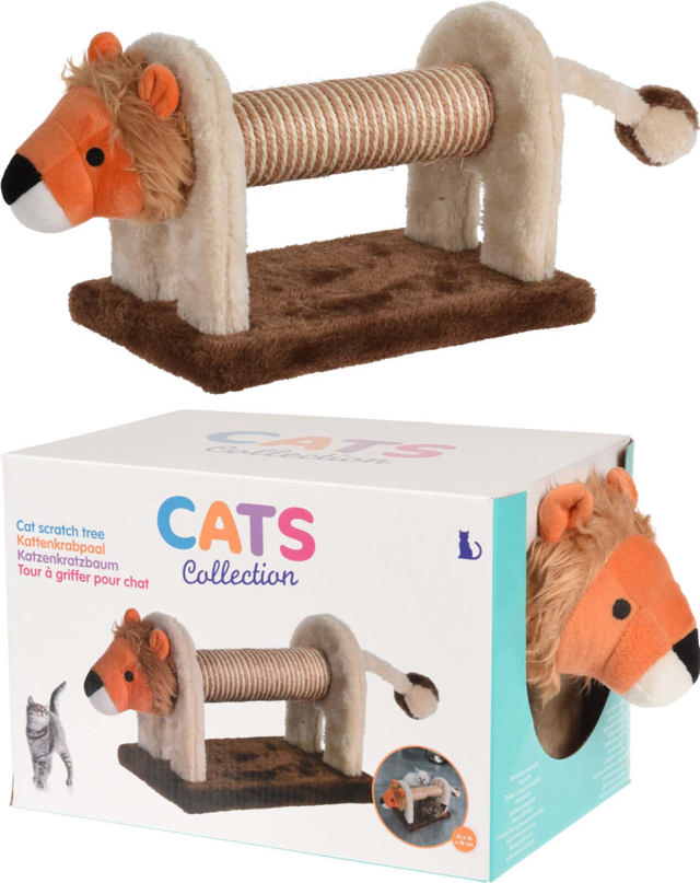 CAT SCRATCHER LION 51X16X16CM